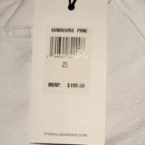 NWT 7 For All Mankind Alexa cropped jeans - Picture 9 of 12
